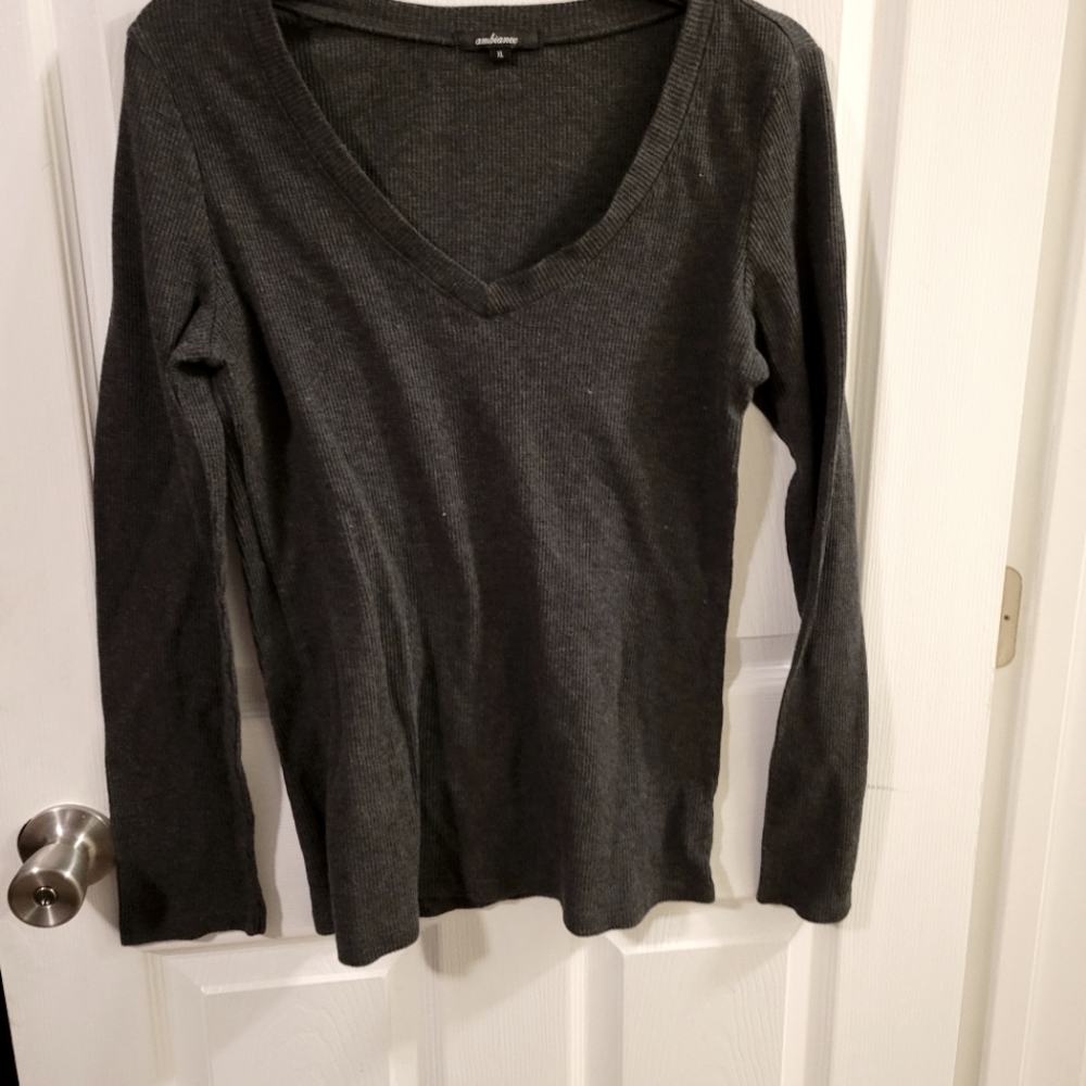 Long sleeve waffle tee shirt